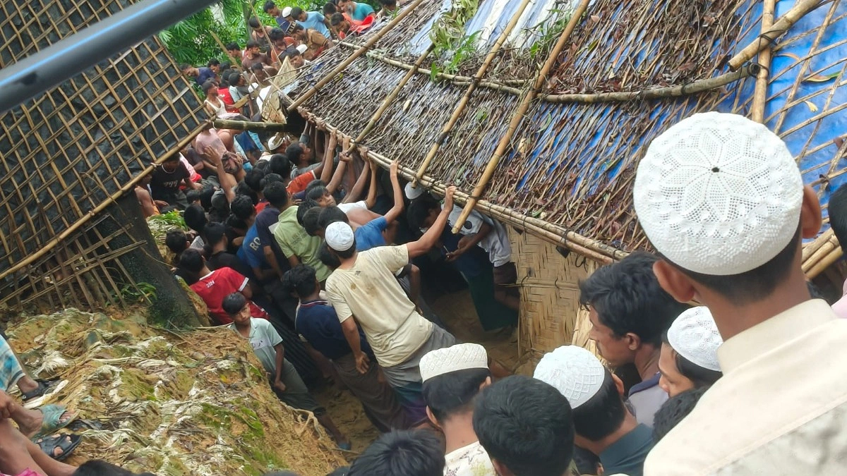 রোহিঙ্গা ক্যাম্পে পাহাড়ধস: নিহত বেড়ে ৮