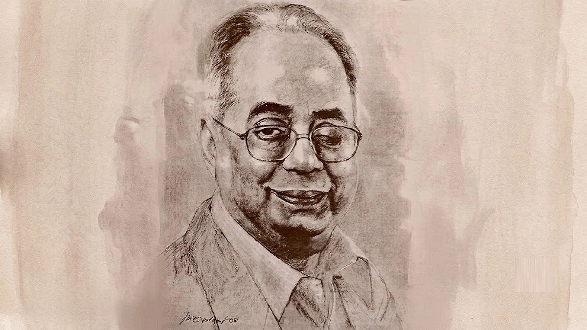 বিচিত্রা সম্পাদক শাহাদত চৌধুরী। স্কেচ শেখ আফজাল