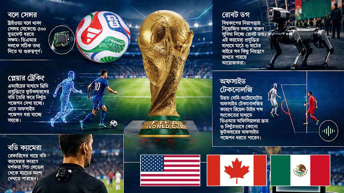 প্রযুক্তি ব্যবহারের সুফল বিশ্বকাপে