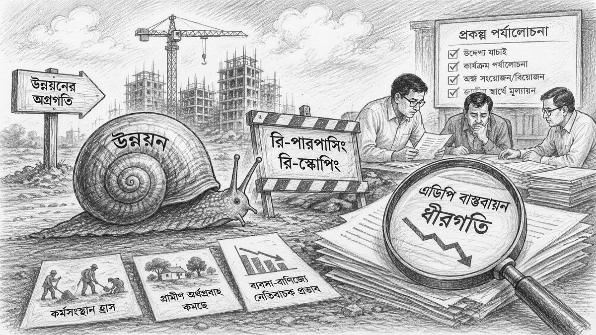 রি-পারপাসিং রি-স্কোপিংয়ের চাপে গতি হারাচ্ছে উন্নয়ন