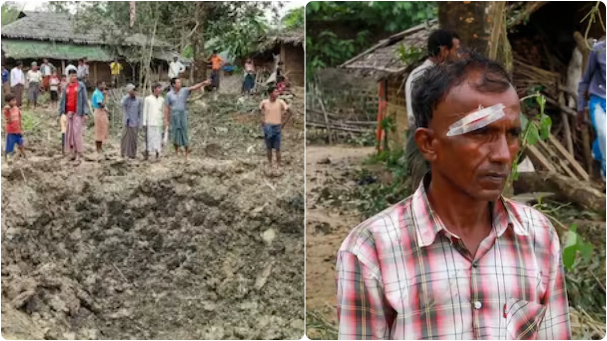 রাখাইন সীমান্তে মিয়ানমার সেনাবাহিনীর বিমান হামলা, আহত ৩