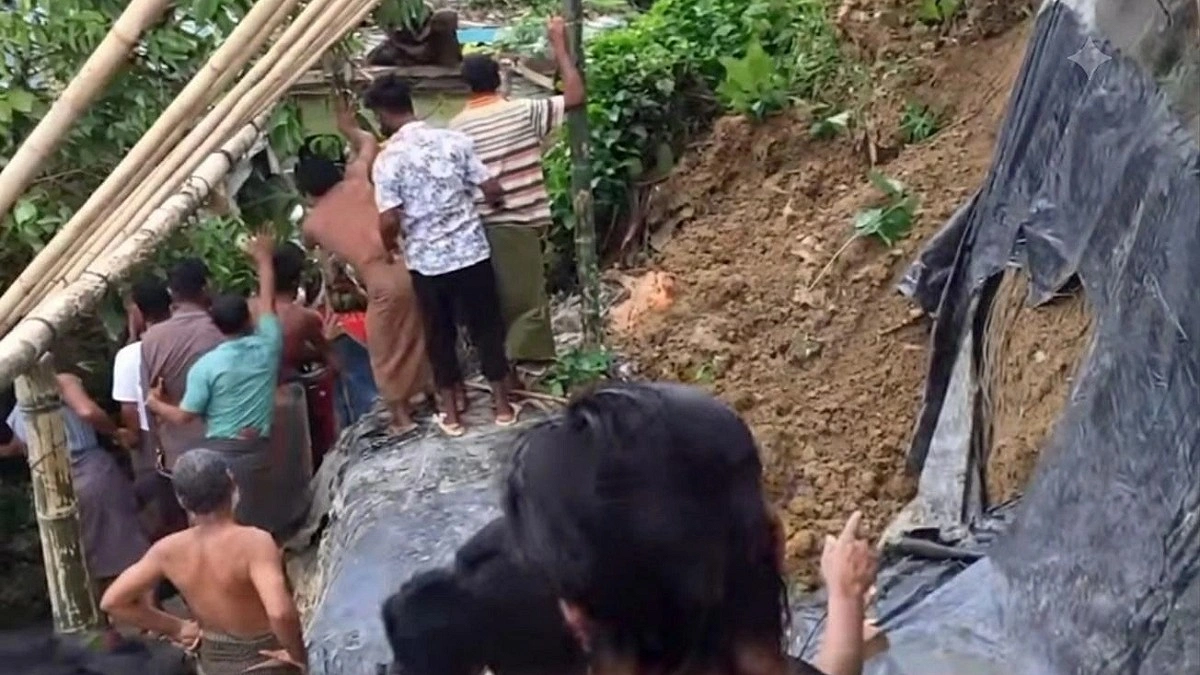 রোহিঙ্গা ক্যাম্পে পাহাড়ধসে প্রাণ গেল তরুণীর