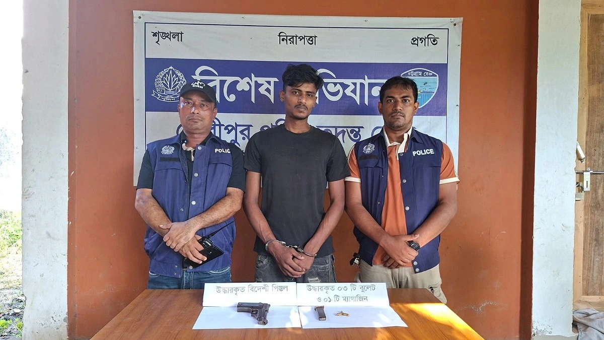 বিদেশি পিস্তলসহ দাউদকান্দিতে গ্রেপ্তার মাহবুব সম্রাট