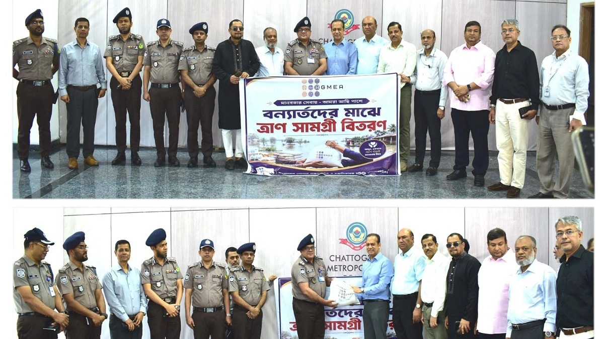 চট্টগ্রামে বন্যাদুর্গতদের পাশে বিজিএমইএ