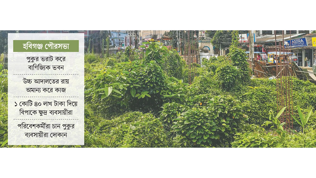 না রইল পুকুর না হলো মার্কেট