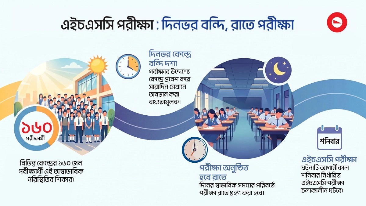দিনভর কেন্দ্রে বন্দি ১৬০ শিক্ষার্থী, রাতে পরীক্ষা!