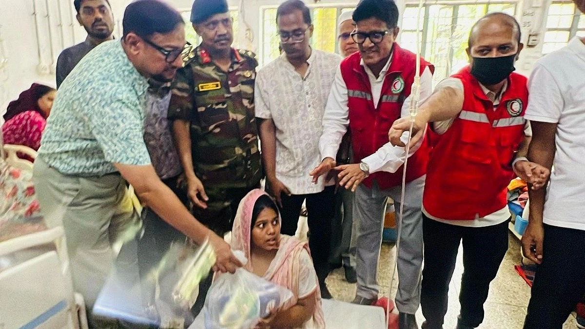 হামে আক্রান্ত ২০০ পরিবারকে আর্থিক সহায়তা