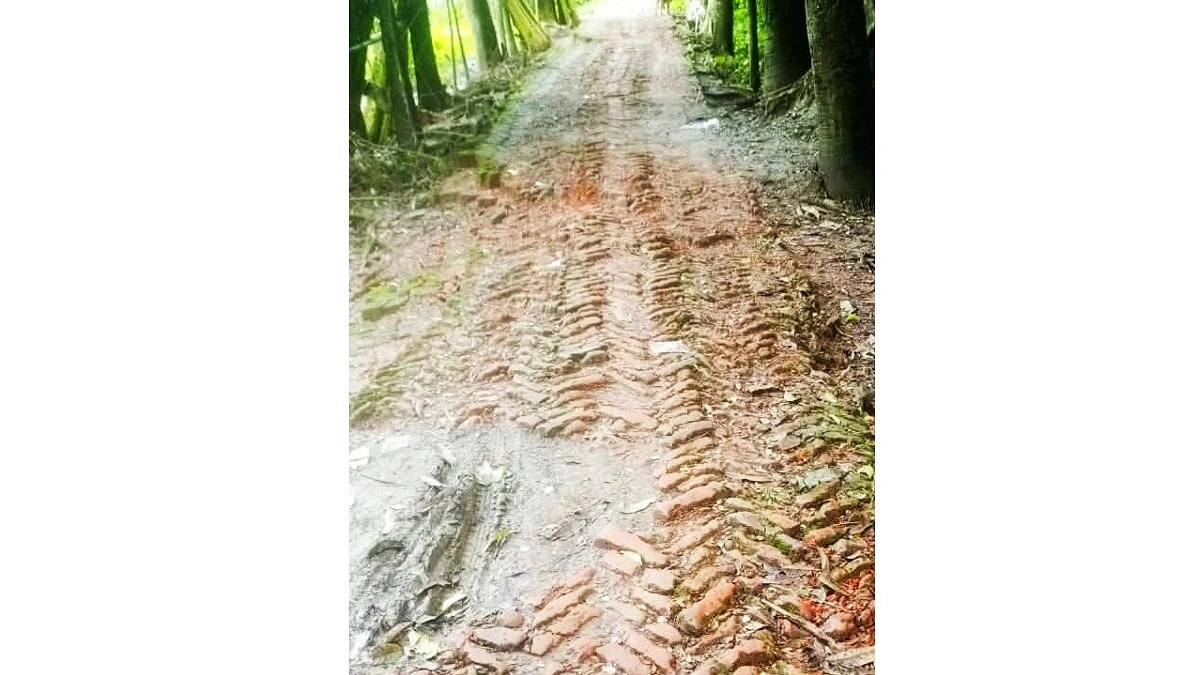 ২১ বছরেও পাকা হয়নি সড়ক, দুর্ভোগে হাজারো মানুষ
