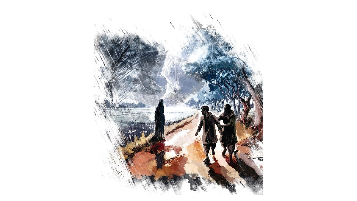 বৃষ্টিতে যে দাঁড়িয়ে ছিল