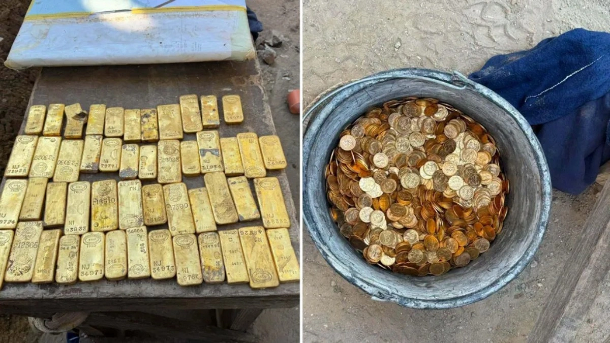 দেয়ালে মিলল কাড়ি কাড়ি স্বর্ণ