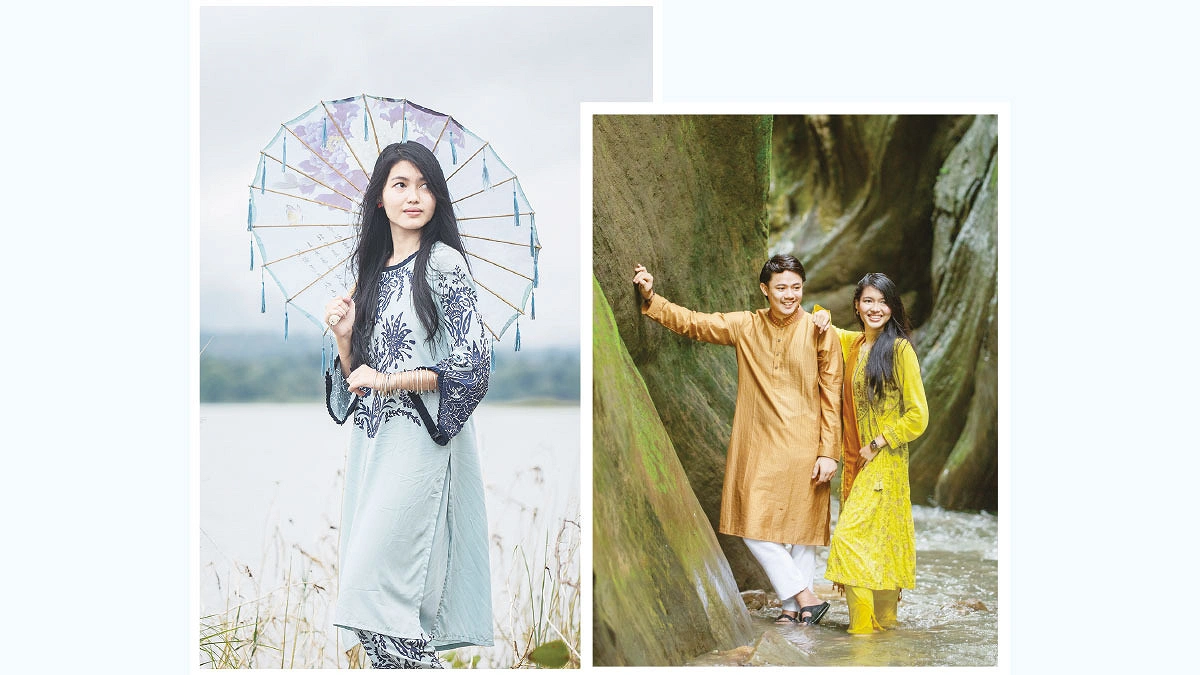 পাহাড়ের কোলে ফ্যাশনের আভা