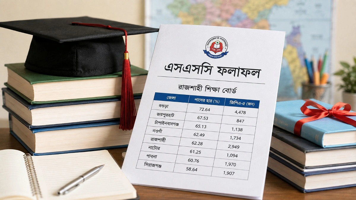 এসএসসির ফলাফলে রাজশাহী বোর্ডে শীর্ষে বগুড়া