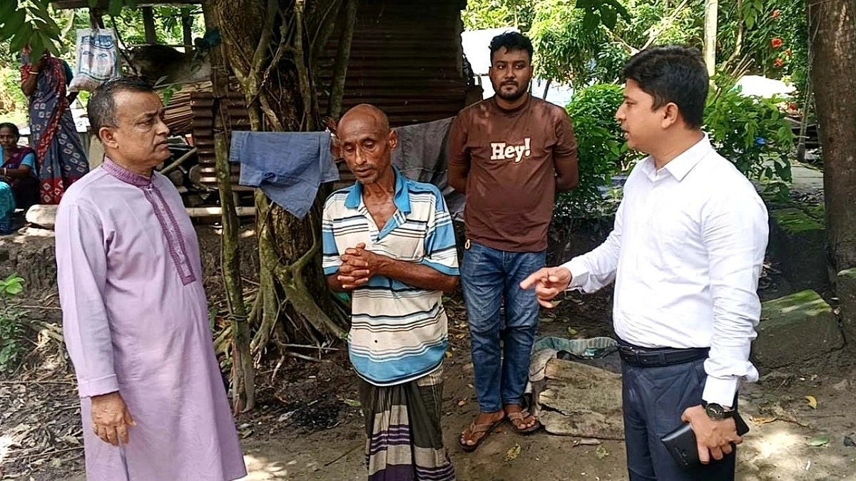 বৃষ্টির পানিতে ভিজে নবজাতকের জন্ম, ঘরহীন পরিবারটির পাশে প্রশাসন