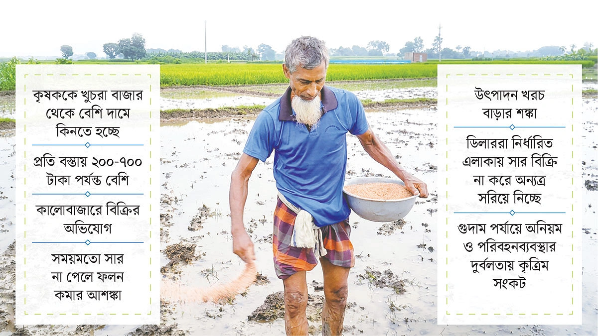 হবিগঞ্জে গুদামে আছে সার, বাজারে নেই
