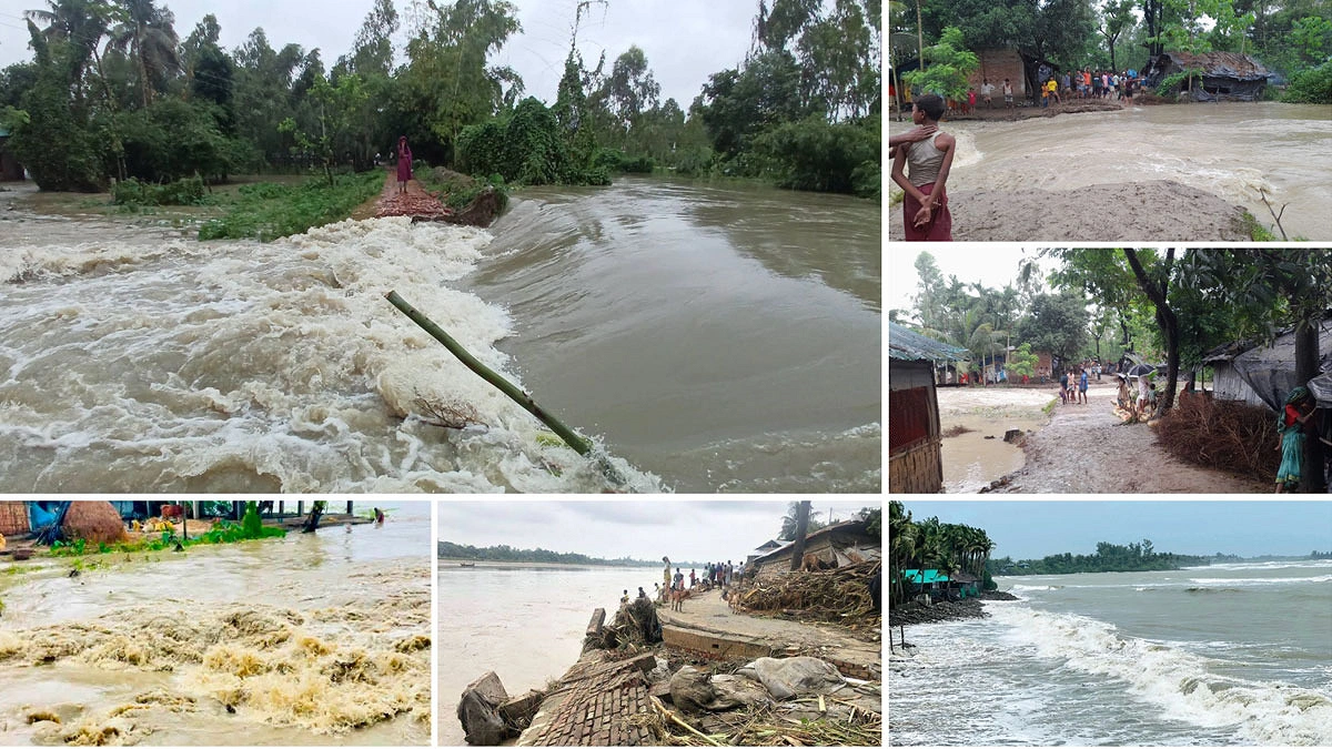 কক্সবাজারে বন্যায় ক্ষতিগ্রস্ত ৩২৮ গ্রামীণ সড়ক