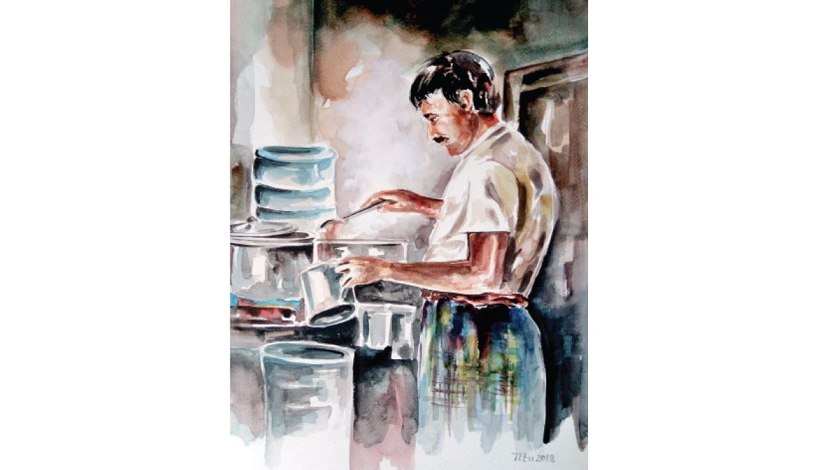 এখানে চায়ের কাপে আড্ডা জমে তুমুল