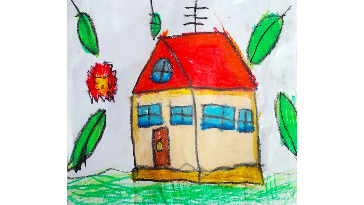 সবুজ পাতা লাল ঘর