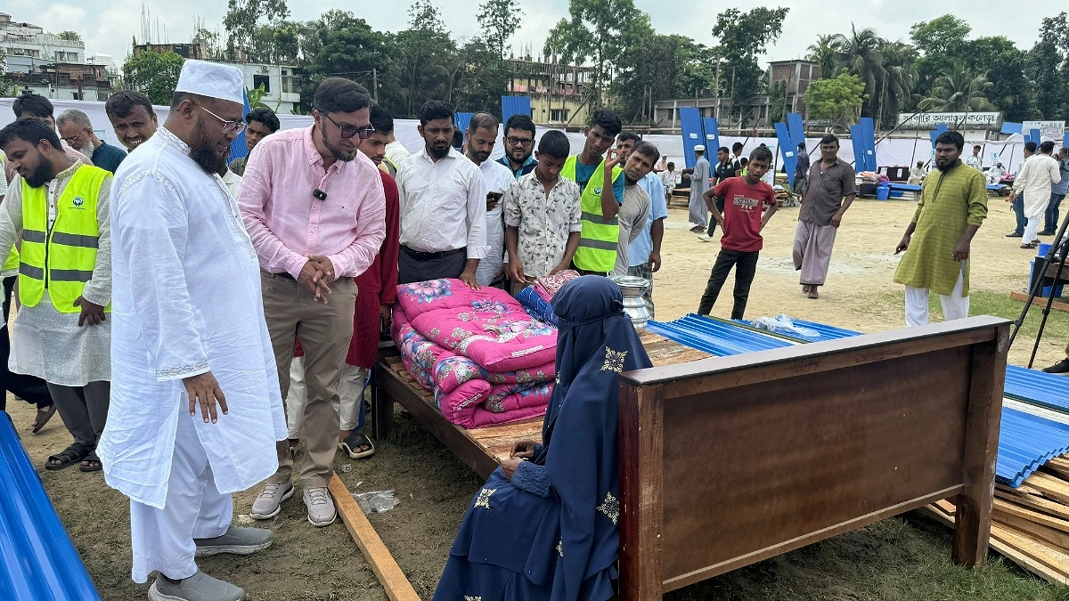 গৃহহারা ৪০ পরিবার পেল ঘর নির্মাণের সামগ্রী