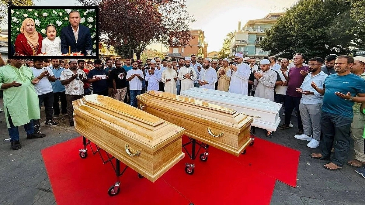 রোমে সন্তানসহ খুন হওয়া দম্পতির মরদেহ দেশে