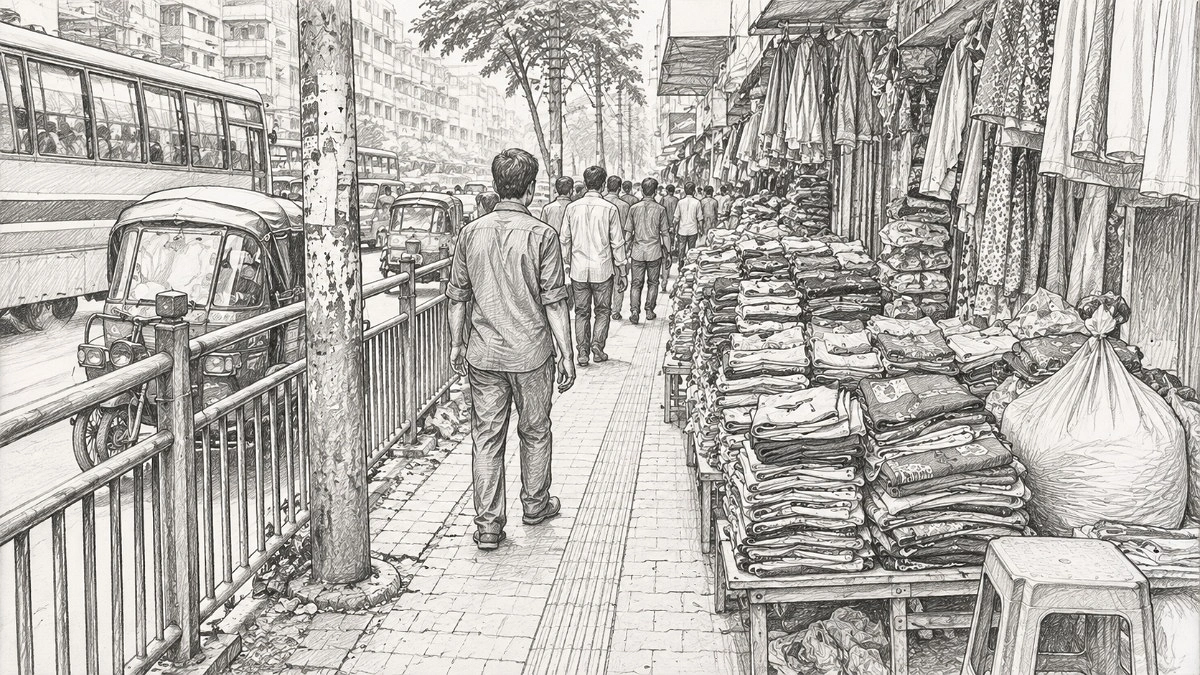 ব্যস্ত নগরীর ফুটপাত দখল: ইসলামে কত বড় গুনাহ?