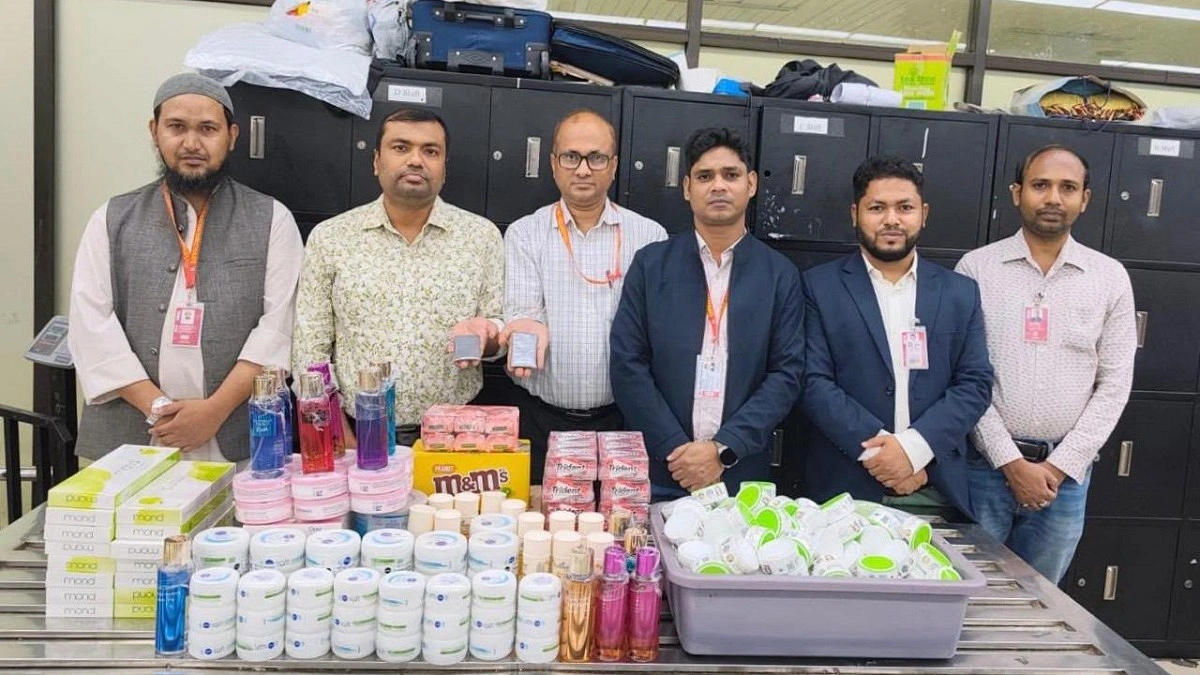 শাহজালালে স্বর্ণ-সিগারেটসহ প্রায় ৩ কোটি টাকার পণ্য জব্দ