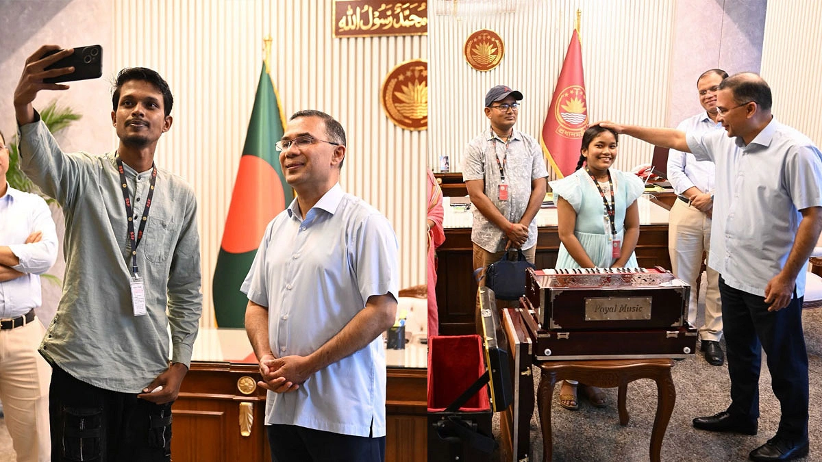 প্রধানমন্ত্রীর সঙ্গে সাক্ষাতে স্বপ্ন পূরণ রাকিব-অনুশ্রীর
