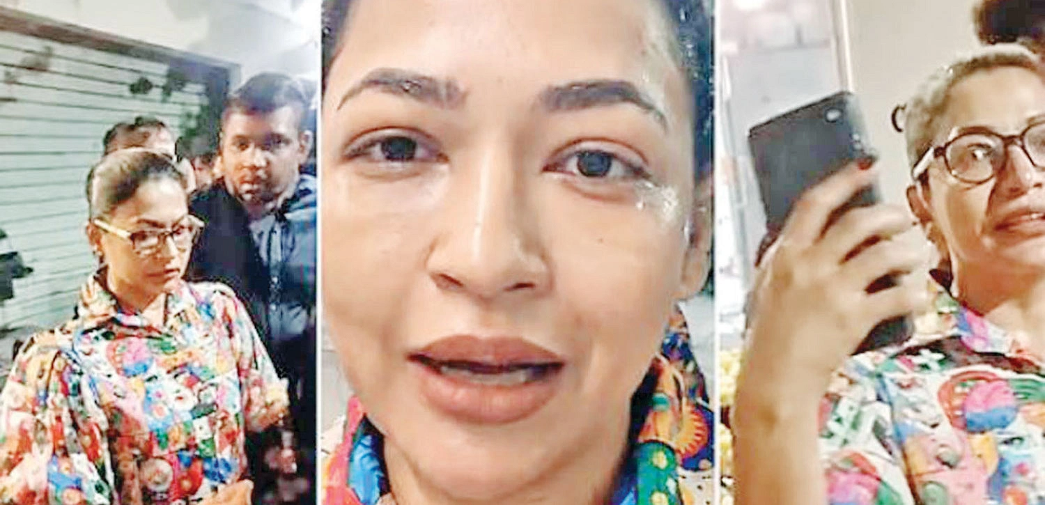 হেনস্তার শিকার বাঁধন- ভিডিও থেকে হেনস্তার শিকার বাঁধন- ভিডিও থেকে