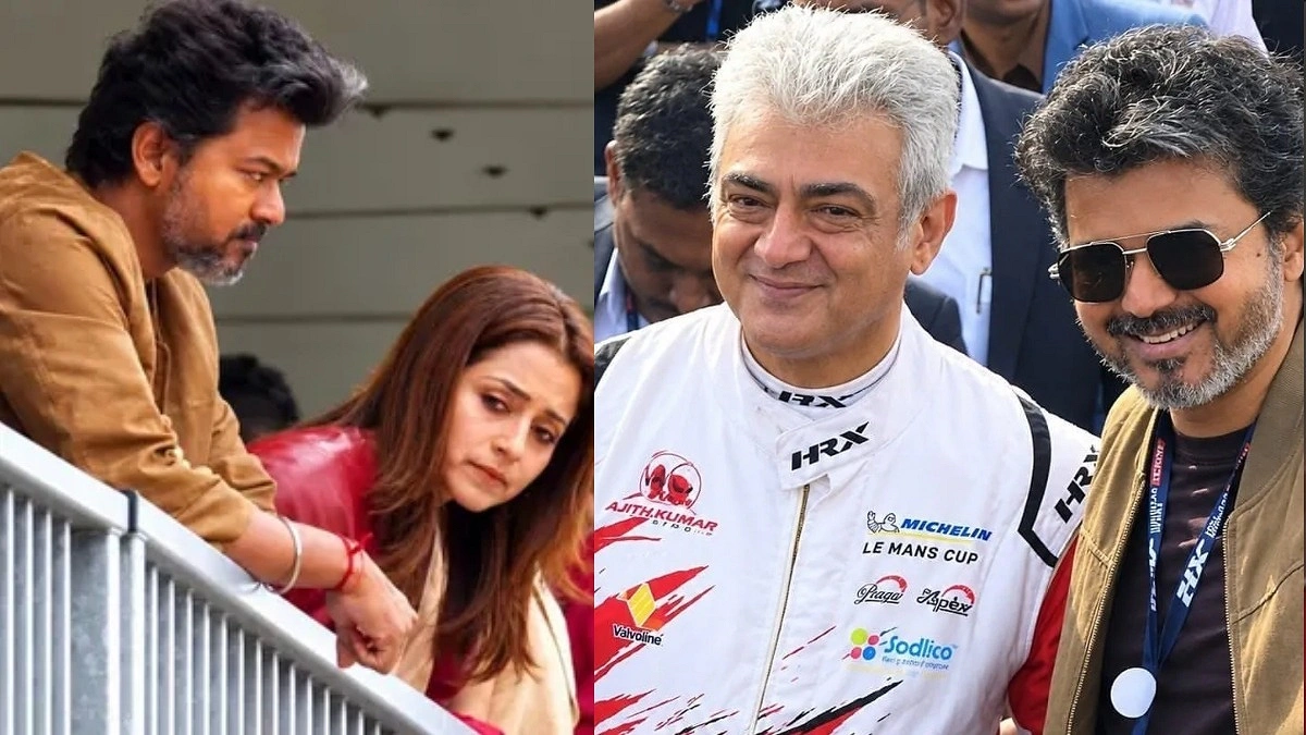 ‘গার্লফ্রেন্ড’কে নিয়ে বন্ধু অজিতের রেস দেখলেন মুখ্যমন্ত্রী বিজয়