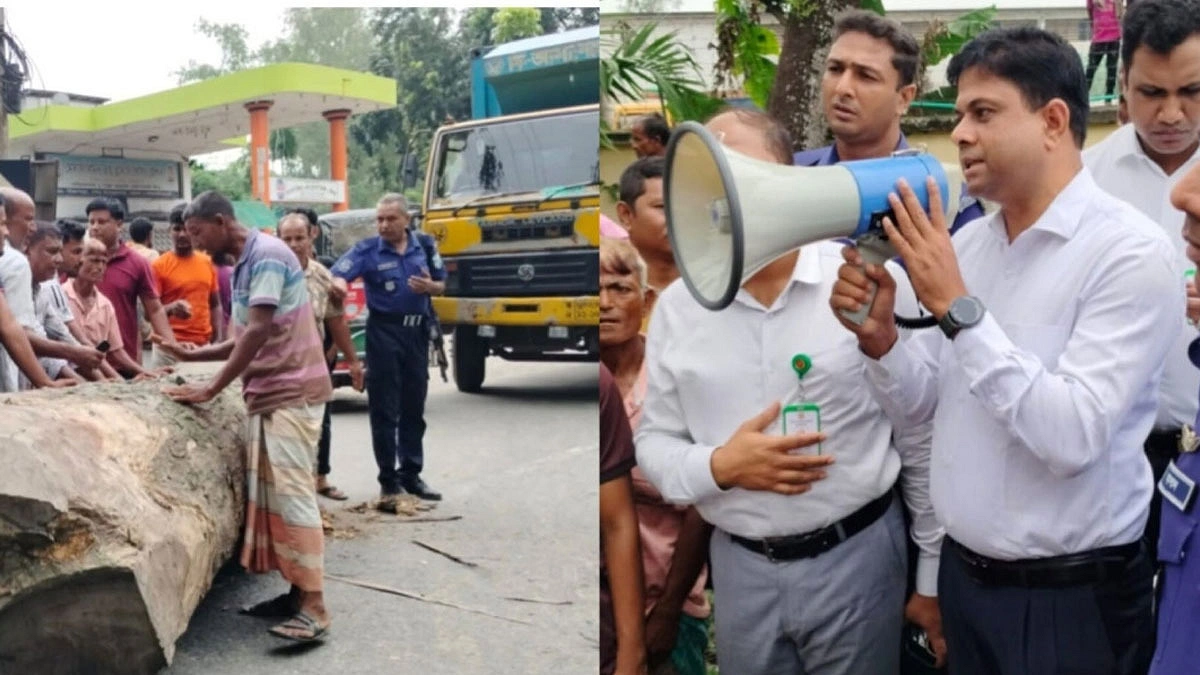 লালমনিরহাটে সারের দাবিতে মহাসড়কে কৃষক, অবরুদ্ধ ডিলার