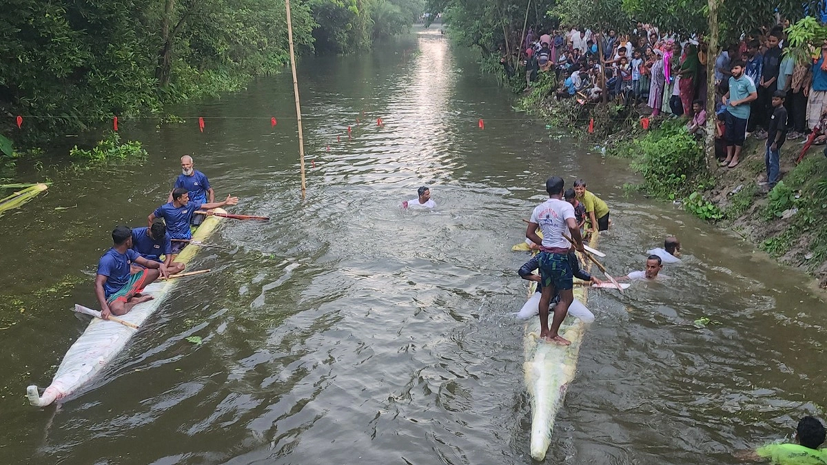 কলাগাছের ভেলা বাইচ, পুরস্কার ছাগল-মোরগ