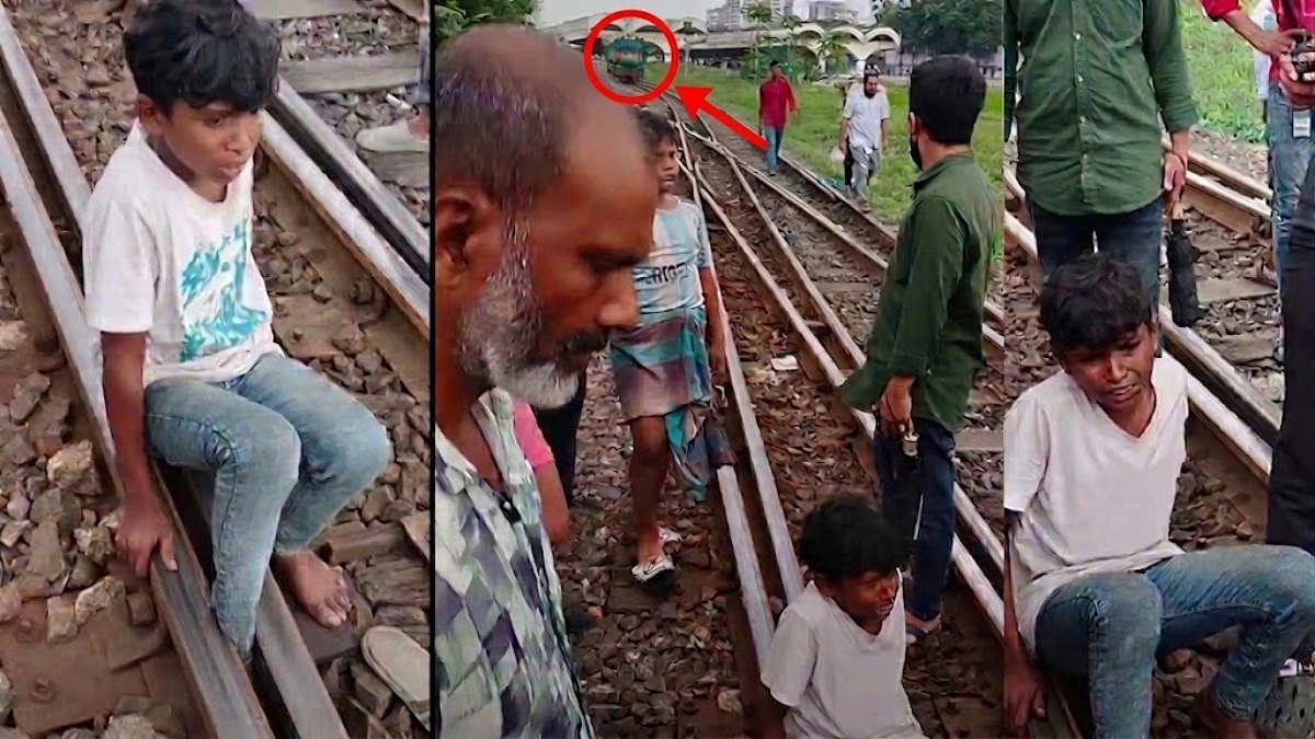 কমলাপুরে রেললাইনের পয়েন্টে আটকে গেল কিশোরের পা, আসছিল ট্রেন