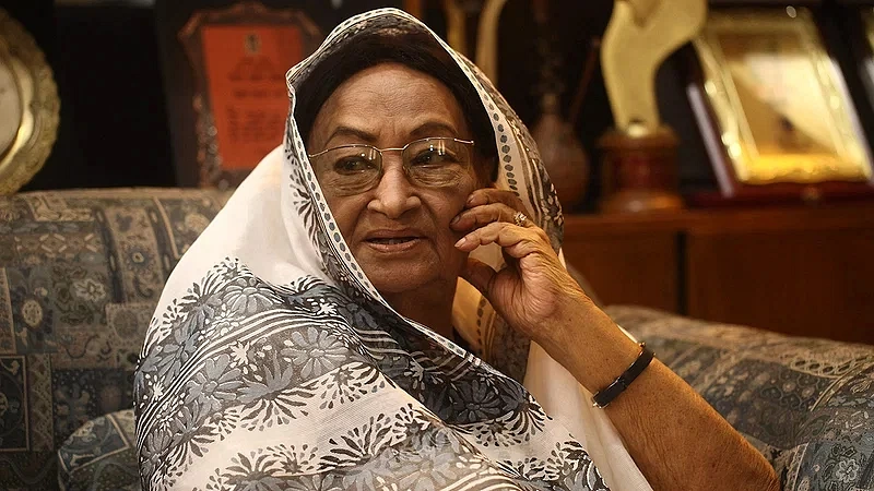 ফিরোজা বেগম, ২০১২ সাল। তার ফার্মগেটের বাড়িতে তোলা