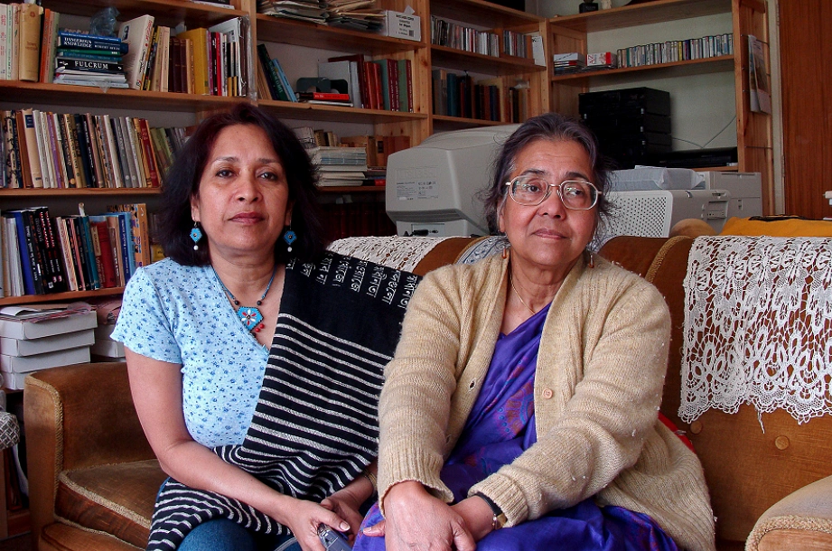 দুই কবি—শামীম আজাদ এবং কেতকী কুশারী ডাইসন কিডলিংটন ২০০৮।