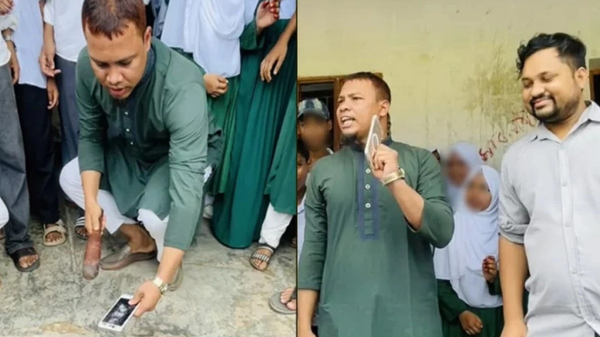 শ্রেণিকক্ষে শিক্ষার্থীর কাছে ফোন পেয়ে হাতুড়ি দিয়ে ভাঙলেন শিক্ষক