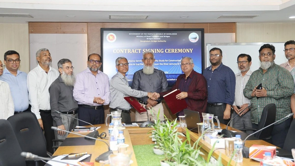 দ্বিতীয় যমুনা ও পদ্মা সেতুর সম্ভাব্যতা সমীক্ষার চুক্তি