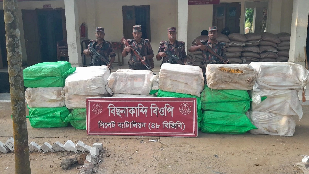 সিলেট সীমান্তে ৩৫ লাখ টাকার চোরাচালানি মালামাল জব্দ