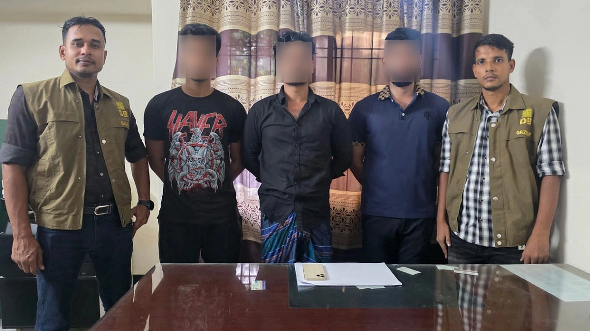 গাজীপুরে অপহৃত তরুণ উদ্ধার, চক্রের ৩ সদস্য গ্রেপ্তার