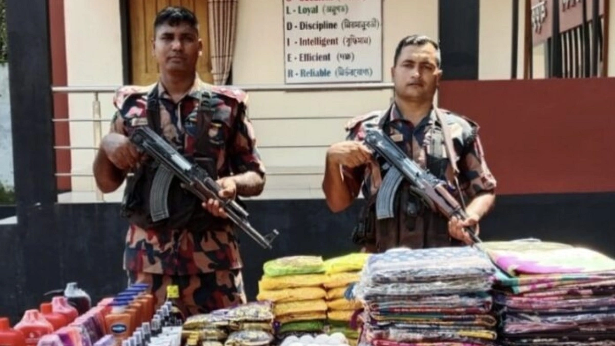 সীমান্তে ৩৪৮ কোটি টাকার চোরাচালান পণ্য জব্দ