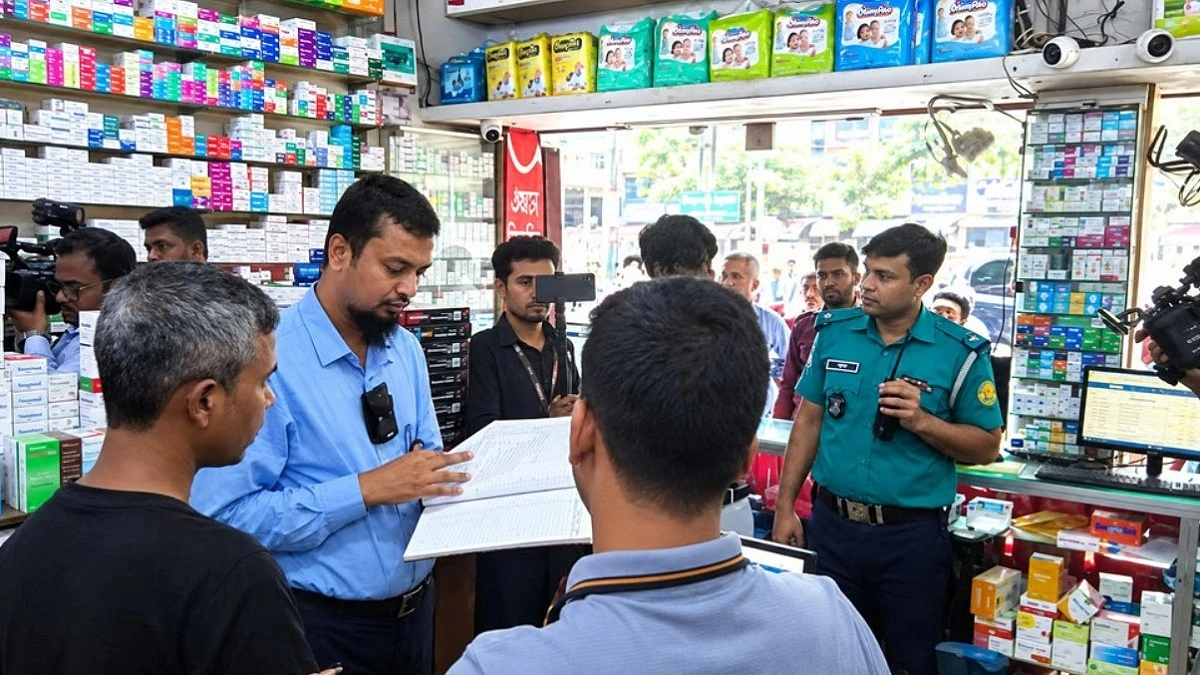 ফার্মেসির ফ্রিজে মেয়াদোত্তীর্ণ ওষুধ, জরিমানা