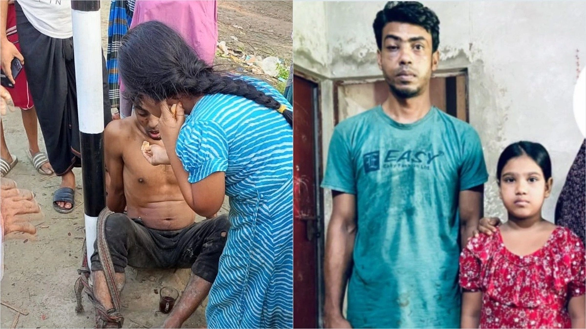 খুঁটিতে বাঁধা বাবার মুখে খাবার, মেয়ের মমতায় পরিবারে নতুন স্বপ্নের উঁকি