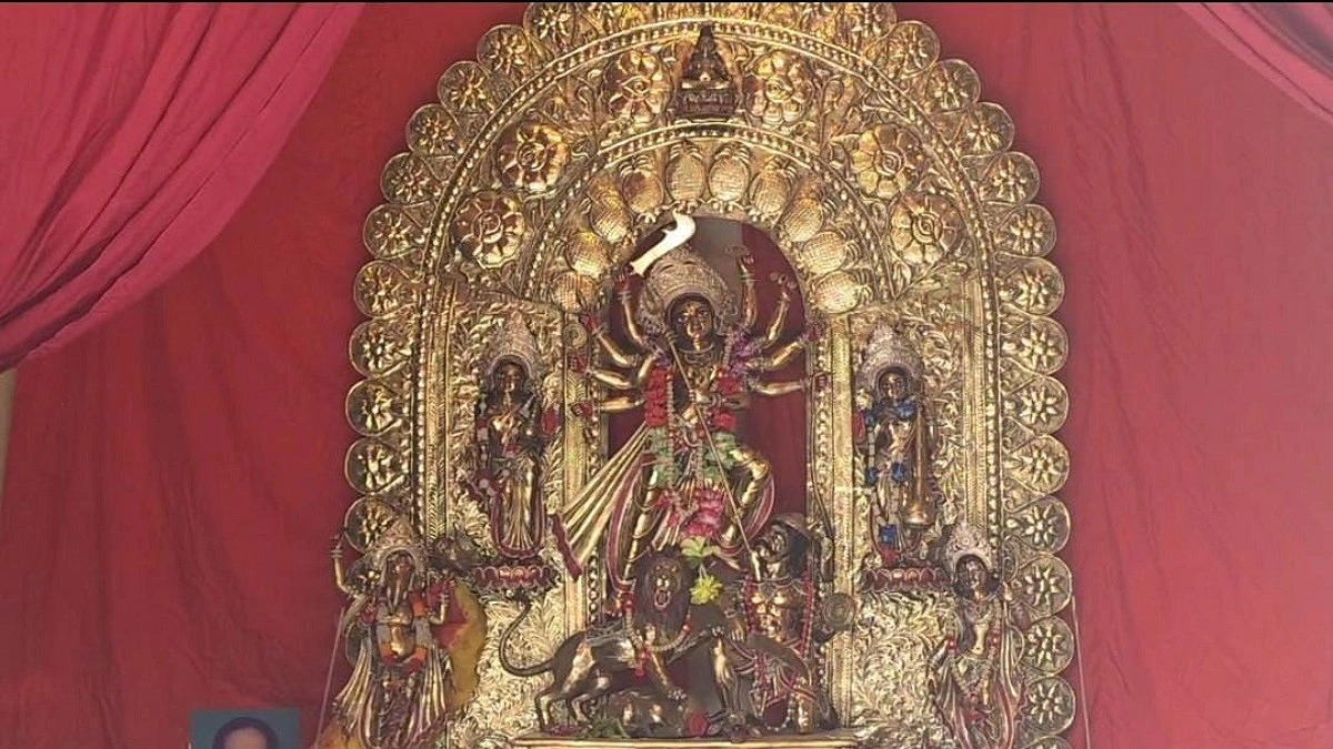ধামরাইয়ে বিসর্জন হয় না ৫২০ কেজির অষ্টধাতুর দুর্গাপ্রতিমা