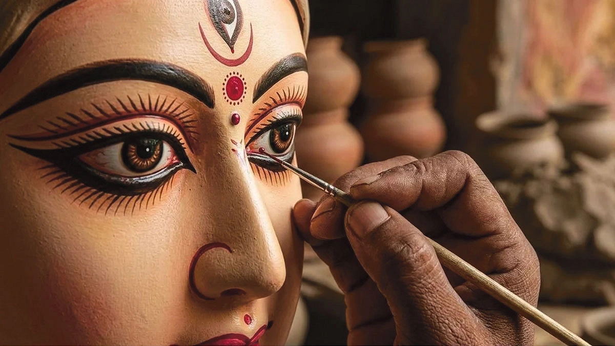 মহালয়ায় দুর্গাপূজার ক্ষণগণনা শুরু