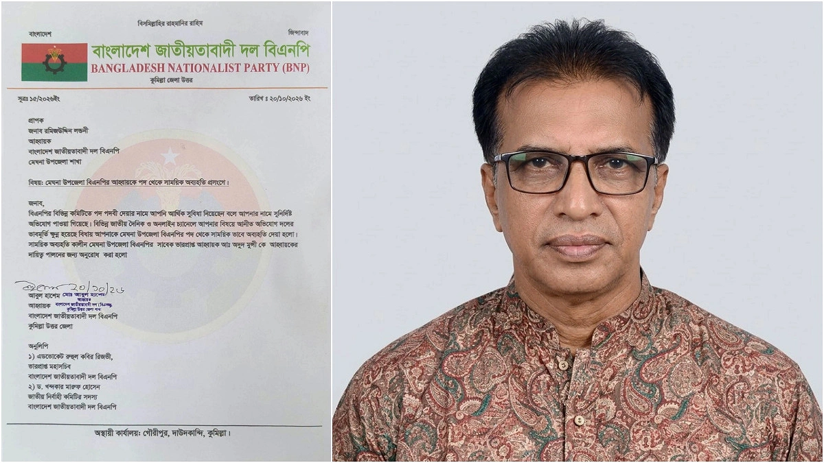 বহিষ্কার হলেন পদ দেওয়ার কথা বলে টাকা-খাসি নেওয়া সেই বিএনপি নেতা