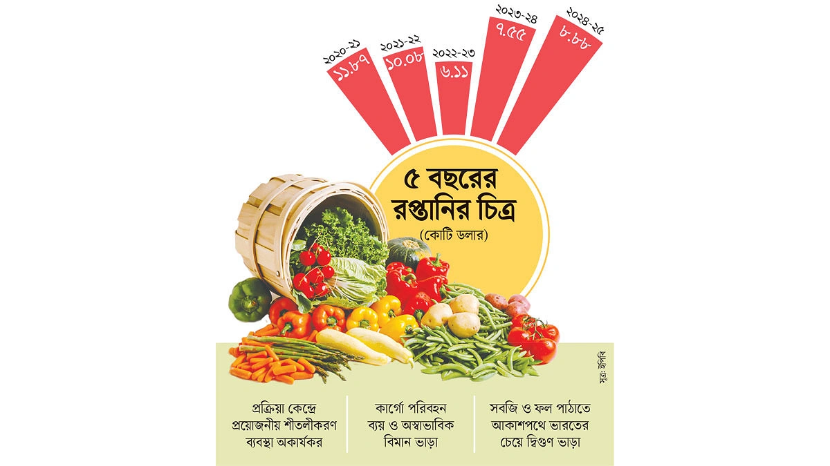 দুই সিদ্ধান্তে সবজি রপ্তানি হবে দ্বিগুণ
