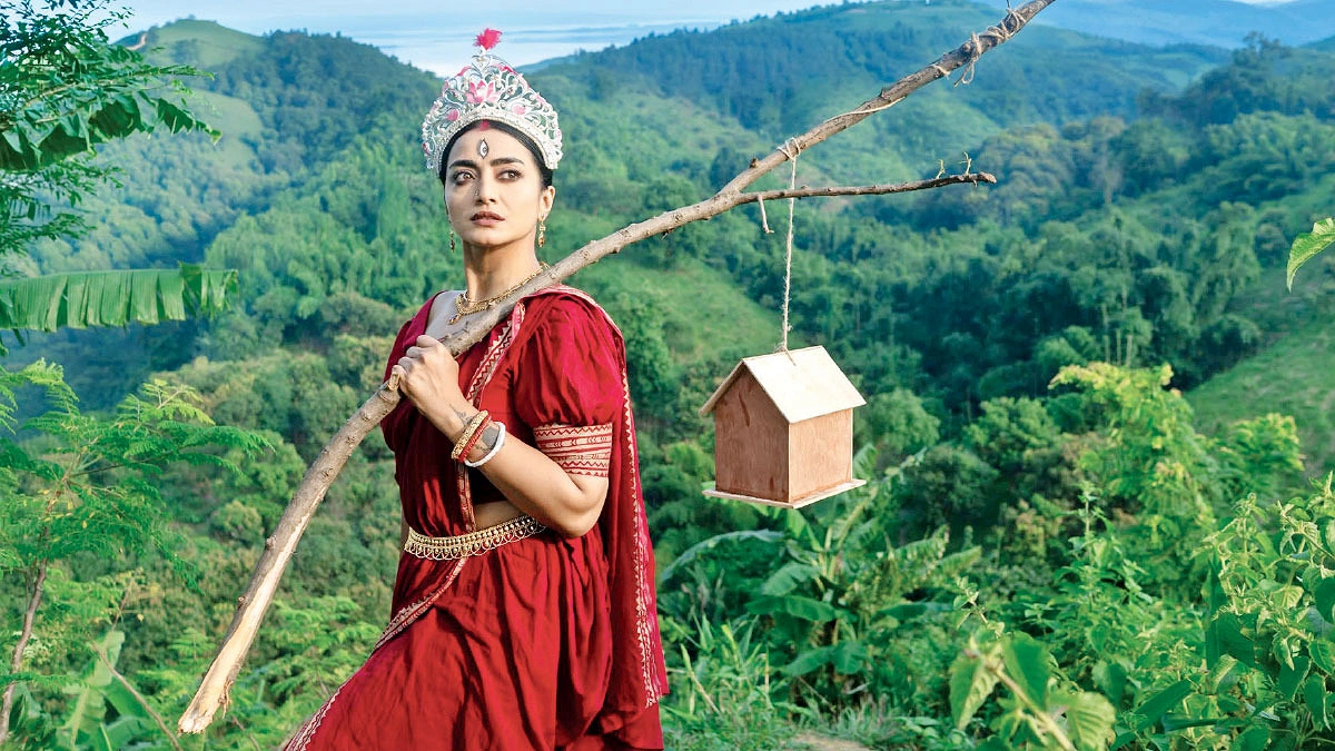 দুর্গার সাজে নারীশক্তির উদযাপন