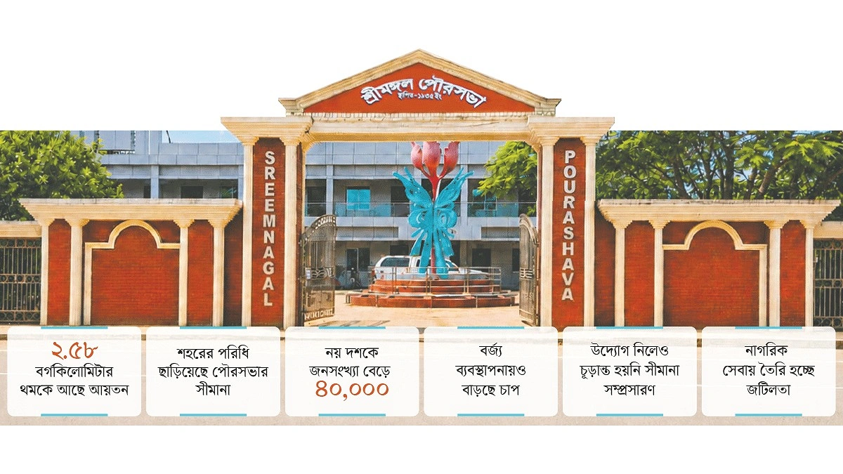 শহর বাড়ে, পৌরসভার পরিধি বাড়ে না