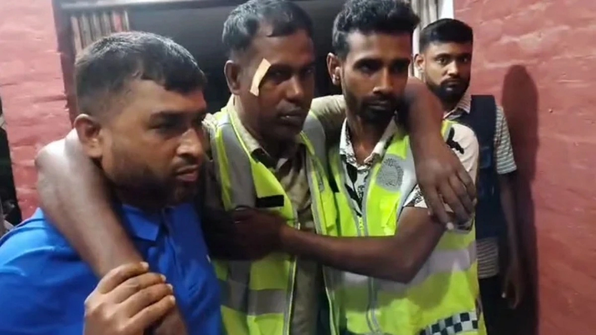 ভালুকায় আসামি ধরতে গিয়ে হামলায় দুই পুলিশ আহত
