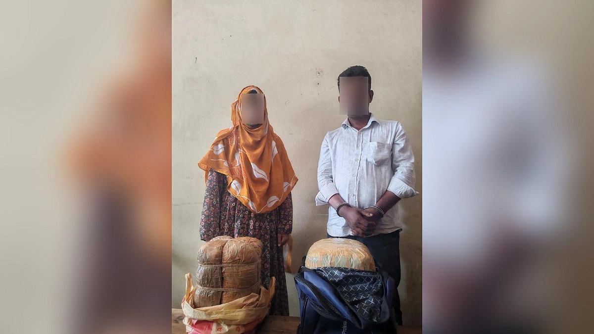 নান্দাইলে ১০ কেজি গাঁজাসহ গ্রেপ্তার ২