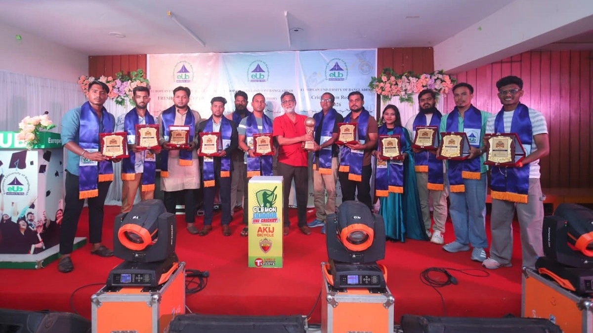 ক্রিকেটে চ্যাম্পিয়ন ইউরোপিয়ান ইউনিভার্সিটি, সংবর্ধনা