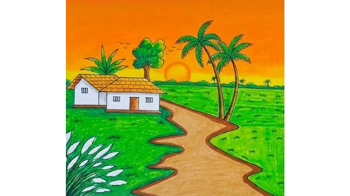 শরতের সূর্যাস্ত